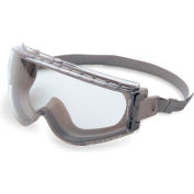 Uvex® Stealth S3960HS Safety Goggles, Gray Frame, Clear Lens, Scratch-Resistant, Anti-Fog