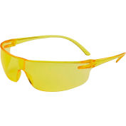 Uvex® Lunettes de sécurité SVP204, Cadre ambre, Objectif Ambre, qté par paquet : 10