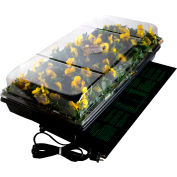 Jump Start CK64050 Hydroponic Germination Station w/Heat Mat, 11" x 22" Tray, 72-Cell Pack, 2" Dome