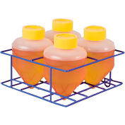 Rack à tubes de pince™ magique Benchmark Scientific, bouteilles coniques 4x500ml / 600ml