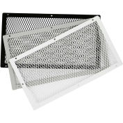 Grille de protection pour sortie d'air HY-C, 10 po x 18 po, acier galvanisé peint en blanc – VG1018G-1W