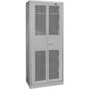 Hallowell TA50 Military Gear Storage Locker, 42"Wx24"Dx78"H, Dark Gray, Assembled