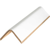 Global Industrial Heavy Duty Edge Protectors, 2"W x 2"D x 36"L, .225" Thick, White, 35/Pack