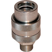 Stucchi 10 000 PSI Hydraulique Jack Couplage rapide, 3/8 Pouces Filet NPT mâle x 3/8 Pouces Coupleur féminin