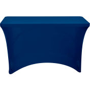 Iceberg Stretch Fabric Table Cover, 4', Bleu