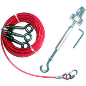 IDEM 140002 corde Kit galvanisé à chaud, 10M, galvanisé