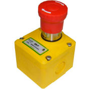 IDEM 230001 ES-P E-Stop Switch Knockout, 1/2NPT, 2NC 1NO, M20, Die Cast