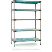 Metro, MetroMax 4, 5 Tier, Polymer Starter Unit, 60"W x 18"D x 74"H