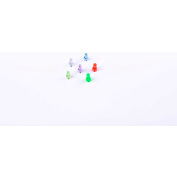 Magnetic Push Pins - 3/4" Diameter - Assorted Colors - Pack of 6