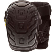 Impacto 868-00 Knee Pad Gelite Hard Shell Textured Cover, Gel Insert, Dual Straps, Button Closure