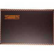 Impacto X-Standing Mat, 16" X 28", Safety Edges, Waterproof Foam, Meets Flammability Standard