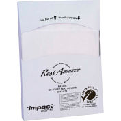 Produits d'impact Rest Assured™ Earth Green Seal 1/4 Fold Toilet St Covr,200/PK,25PK/CS-25131273
