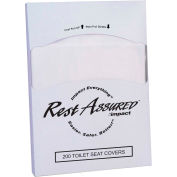 Impact Products Rest Assured™ 1/4 Fold Toilet Seat Covers, 200/Pack, 25 Packs/Case - 25184473