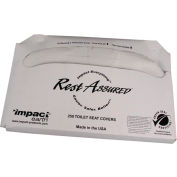 Impact Products Rest Assured™ Earth Green Seal 1/2 Fold Toilet St Covr,250/PK,20PK/CS-25187973