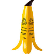 Impact Products Banana Cone Wet Floor Sign, 2 Ft - Trilingual English/Spanish/Français - B1001, qté par paquet : 3