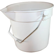 Impact® Deluxe Heavy-Duty Bucket -10 Qt., White, 5510w - Pkg Qty 12