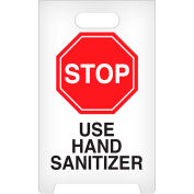 INCOM® Floor Sign 2 Sided English - Stop Use Hand Sanitizer - ASF1012