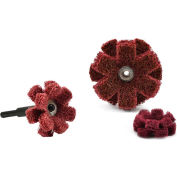 Superior Abrasives 42807 Satin Finishing Star Eyelet 1-1/2" Aluminum Oxide Very Fine - Pkg Qty 50