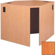 39" Radius Corner Connector - 51-3/8"W x 36-3/8"D x 39-1/4"H Oiled Cherry