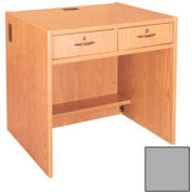 Deux-caisson à tiroirs - 36" W x 30-1/8 « D x 32-1/8 » H gris