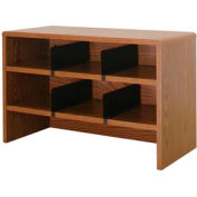 Desk Top Organizer 29"W 2-Shelves - 29"W x 12"D x 18"H Oak