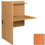 Study/Computer Carrel Adder - 35"W x 29-7/8"D x 48-1/8"H Oiled Cherry