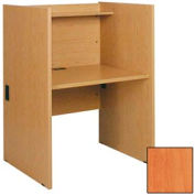 Study/Computer Carrel Base - 36"W x 29-7/8"D x 48-1/8"H Oiled Cherry