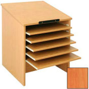 Atlas Stand/End-of-Range Display- 39H - 28"W x 27"D x 39"H Oiled Cherry