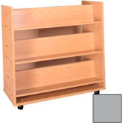 Book Truck - 6 Shelves - 42"W x 18"D x 42-1/2"H Gray