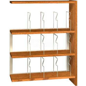 48" Picture Book Shelving Adder - 36"W x 12-1/2"D x 47-1/4"H Amber Ash