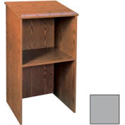 Stand Up Podium / lutrin - 24" W x 19-1 / 4" D x 45-7 / 8 « H gris