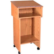 Deux Section lève-Podium / lutrin - 24" W x 19-3 / 4" D x 43-1 / 2 « H chêne naturel