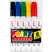 Point milieu de Sanford® Uni-Paint® Paint Marker Set, 6 couleurs, qté par paquet : 12