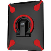 Aidata ISP002BR SpinStand Multifunction Stand for iPad 1, Black Shell with Black and Red Ring
