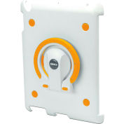 Aidata ISP202WO SpinStand Multifunction Stand for iPad 2, White Shell with White and Orange Ring