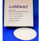LabExact VSS® Volatile Suspended Solids Filter 0,43 mm Thick, 9 cm Dia., 1,5 um, 100 PK