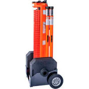 IRONguard RapidRoll™ barrière portative à roues système, sécurité Orange 50' escrime, 70-7050