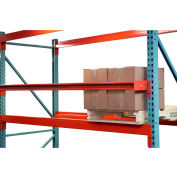 Global Industrial Teardrop Pallet Rack Backstop, 144" L, 4" Offset