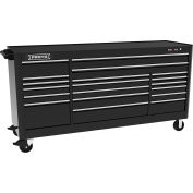 Proto J556741B-19BK 550S Series 67"W X 25-1/4"D X 41"H 19 Drawer Black Workstation