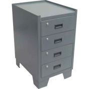 Heavy Duty Narrow Cabinet - 4 Drawer, 18"W x 24"D x 33"H