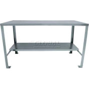 Jamco Commercial Work Table W/ 14 Ga 430 Series Stainless Steel & Undershelf, 72"W x 30"D