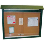 Grenouille mobilier moyen Message Center, plastique recyclé, deux côtés, pas de message, vert, 36" W x 26" H