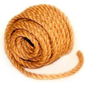 BOEN Sisal 3-Strand Twisted Rope SLR1450 - 1/4" x 50' - 1 Lb. - Camel