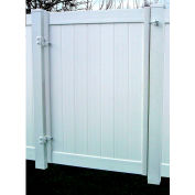 Adjust-A-Gate II AG20066 Single Gate Privacy Solid Board Fence Gate Frame Kit 72"W x 72"H, White
