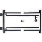 Ajuster-A-Gate G60-36 originale série réglable en acier porte Frame 2 Rail Kit 60-96 "W x 36 » H, gris
