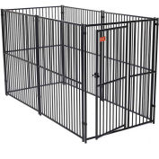 Lucky Dog European Style Modular Dog Kennel 72"H x 60"W x 120"L, Black