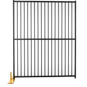 Jewett Cameron périmètre patrouille Euro Style soudé Tube 4 panneau W 60" x 72" H, tigre Noir texturé