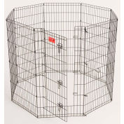 Lucky Dog Heavy Duty Dog Exercise Pen With Stakes 24"W x 48"H, Black