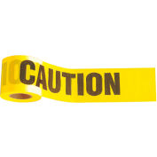 1,000' x 3" Yellow "Caution" Tape, 1 Roll