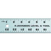 Règle droite robuste en aluminium Johnson Level J72, 72 po, aluminium